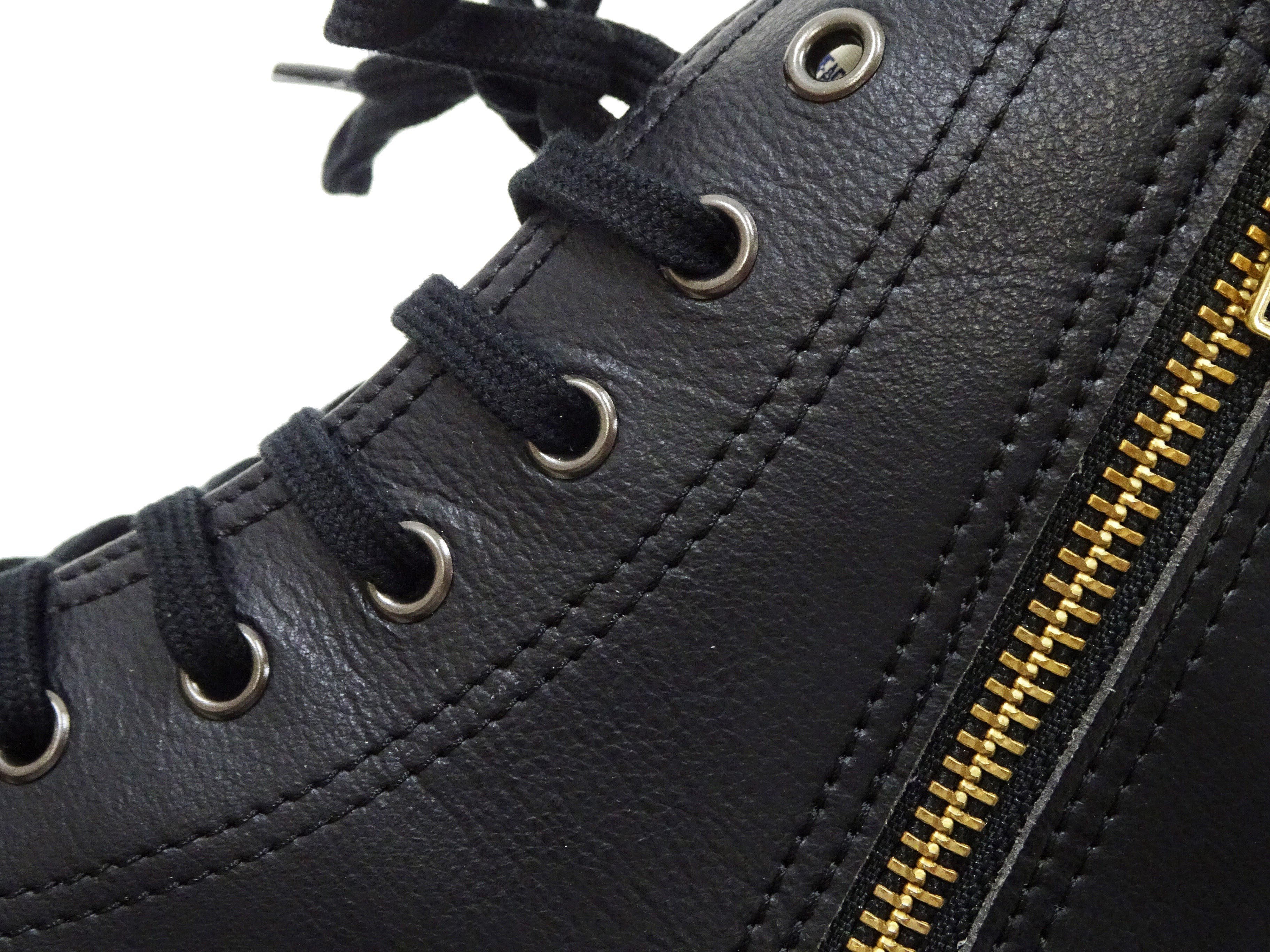 Kojima Genes Men's High Top Sneakers - Casual Microfiber Leather Shoes with Side Zip (RNB 8008) - Black | Streetwear Fashion & Urban Lifestyle