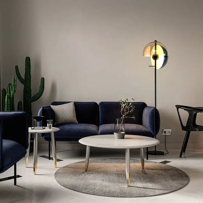 Modern Teardrop Floor Lamp - Adjustable LED Standing Light for Living Room, Bedroom & Office - Warm White & Cool White Lighting Modes - Perfect for Reading, Relaxing & Decorating
