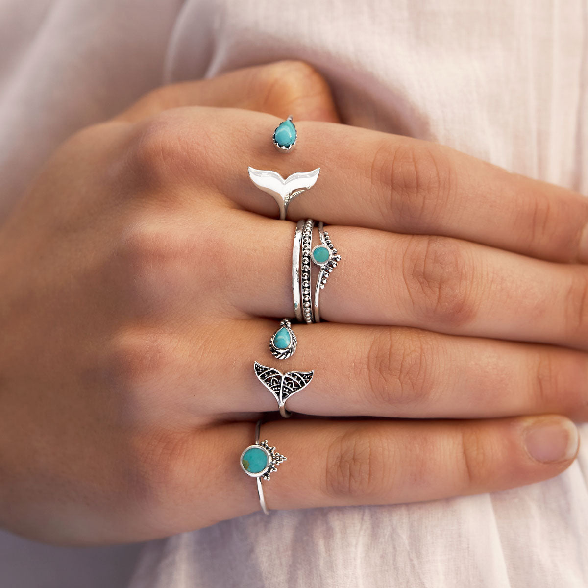 Elegant Beaded Stacker Rings for Women - Dainty Boho Jewelry for Layering & Everyday Wear - Perfect for Stacking, Gifts & Special Occasions