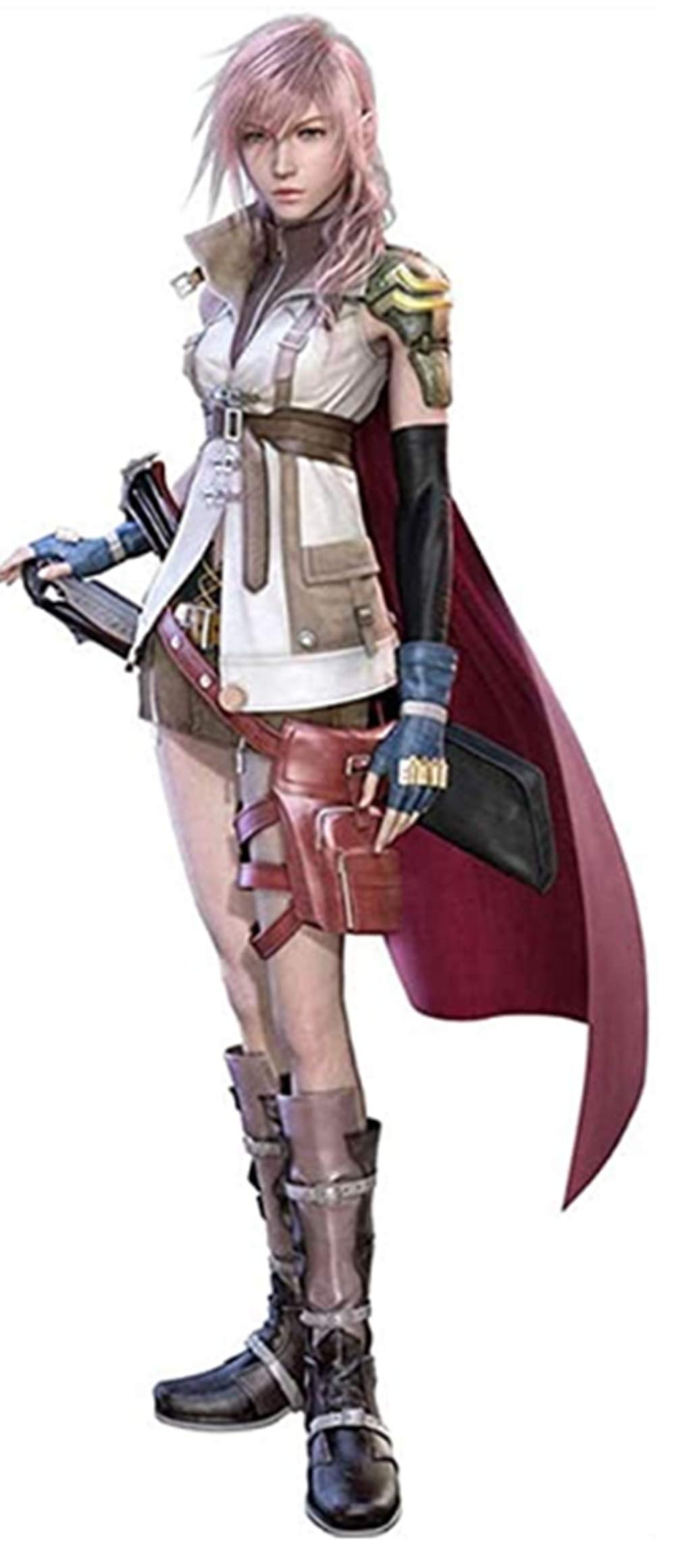 Final Fantasy XIII Lightning Cosplay Costume Full Set - Eclair Farron Outfit for Halloween, Cosplay Events & Anime Conventions