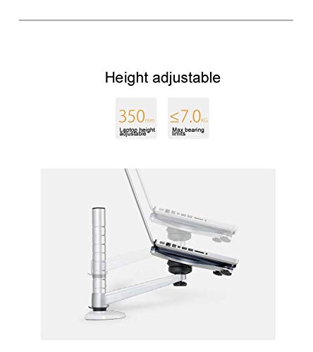 Ergonomic OA-1 Aluminum Laptop Stand - Adjustable Height & 360° Rotation for MacBook, Notebook 10-15 Inch - Perfect for Office, Home & Bed Use