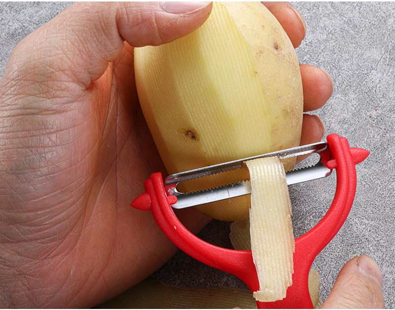 Stainless Steel Y Peeler for Vegetables & Fruits - Potato, Carrot, Apple Peeler - Ergonomic Kitchen Tool for Easy Peeling & Food Prep