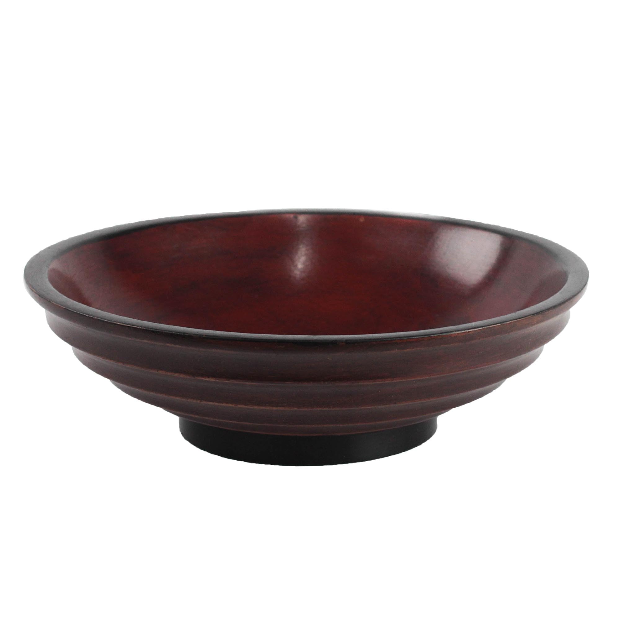 Handmade Cedar Wood Decorative Bowl from Ghana - 11