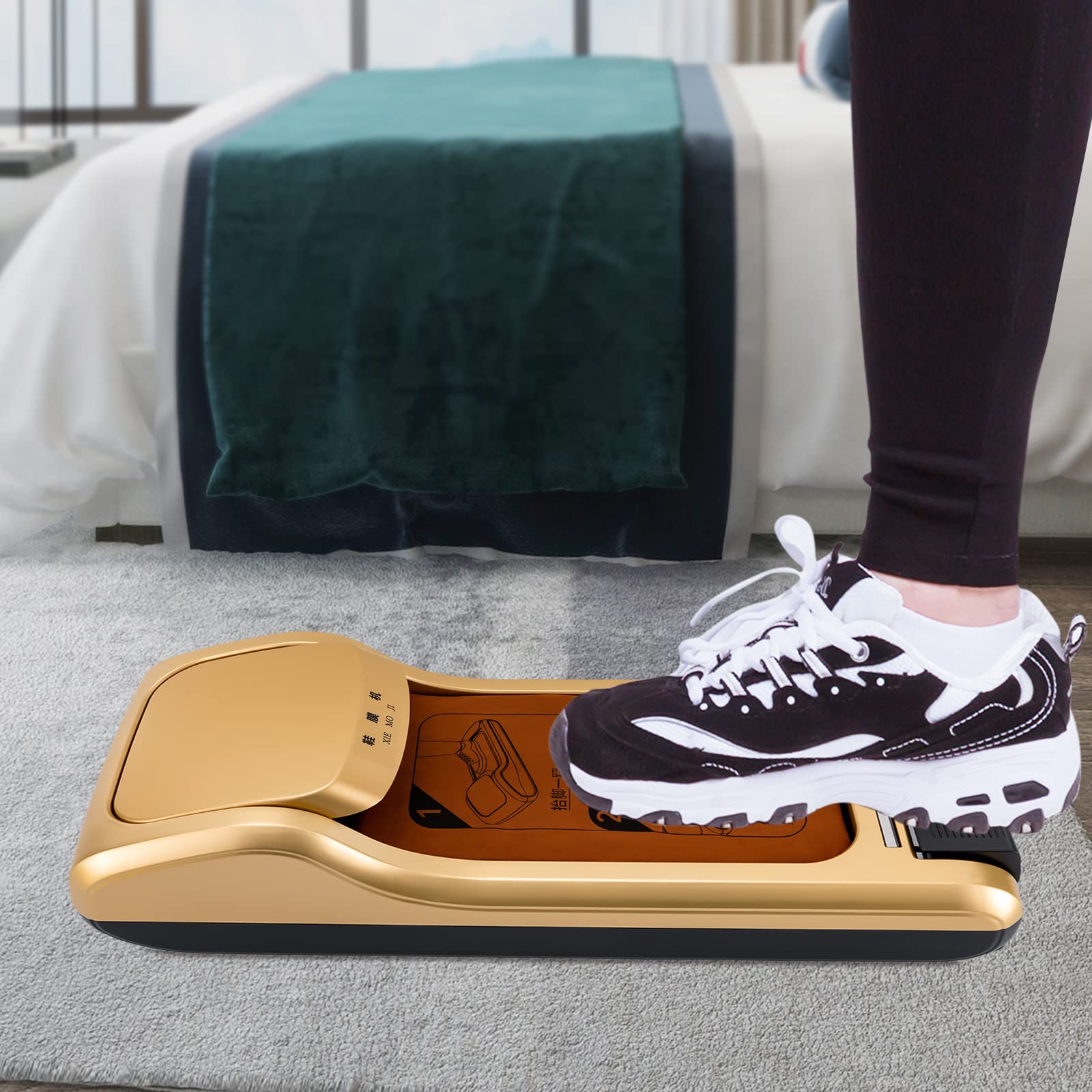 Automatic Shoe Cover Dispenser Machine - Hands-Free Disposable Shoe Covers for Home, Office & Hospital Use - Hygienic Floor Protection Solution