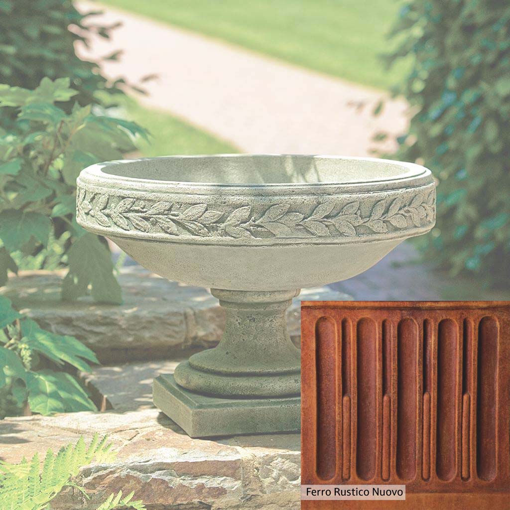 Campania International Longwood Laurel Banded Urn - Elegant Outdoor Garden Planter for Flowers, Plants & Home Decor - Perfect for Patio, Porch & Landscaping