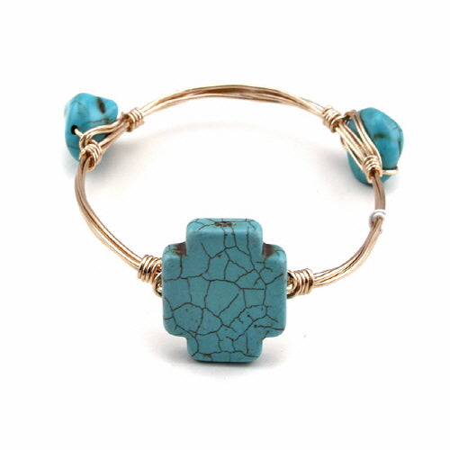 Cross Wire Bangle Bracelet for Women - Elegant Gold & Silver Stackable Bangle Jewelry for Everyday Wear, Parties & Gifts