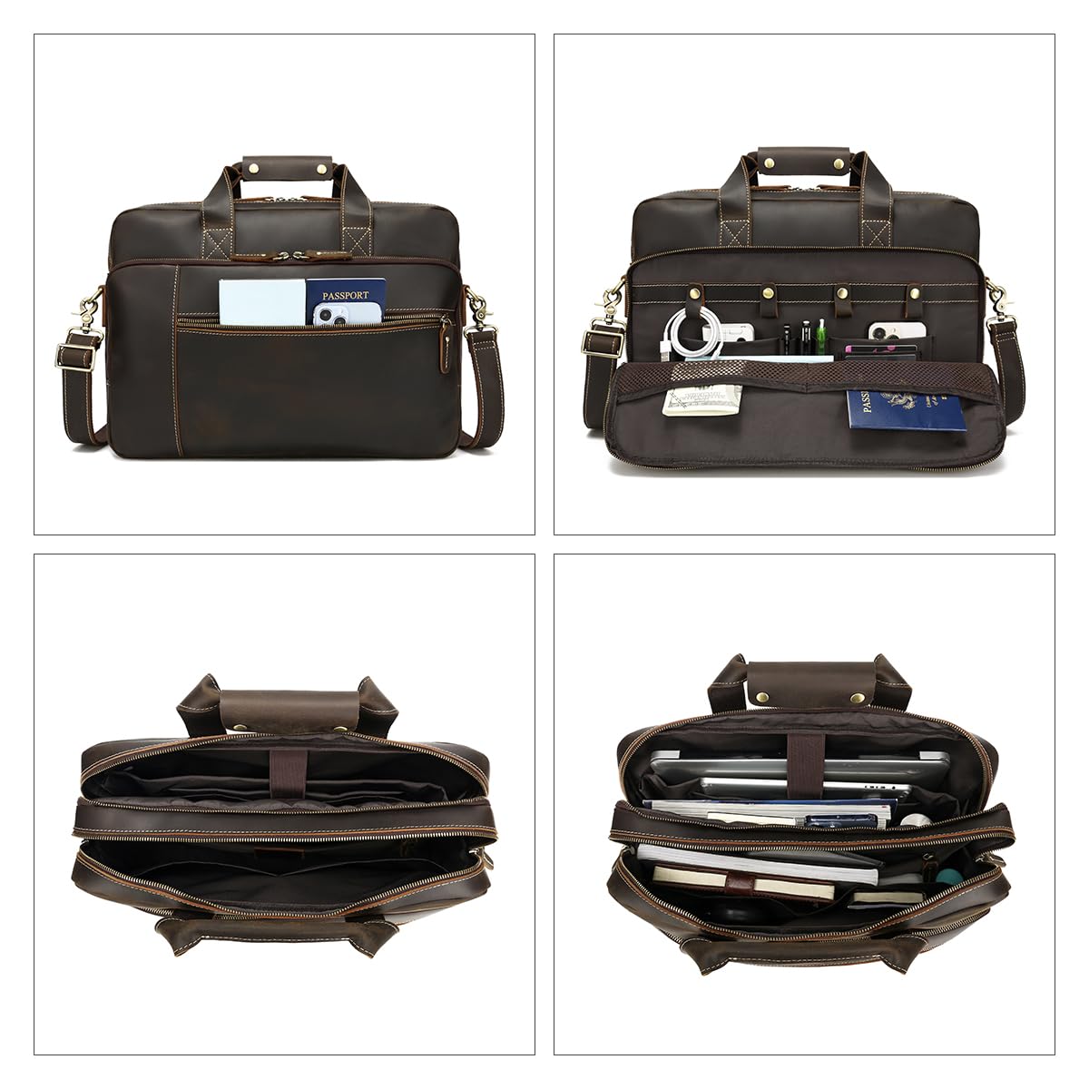 Premium Full Grain Leather 17.3