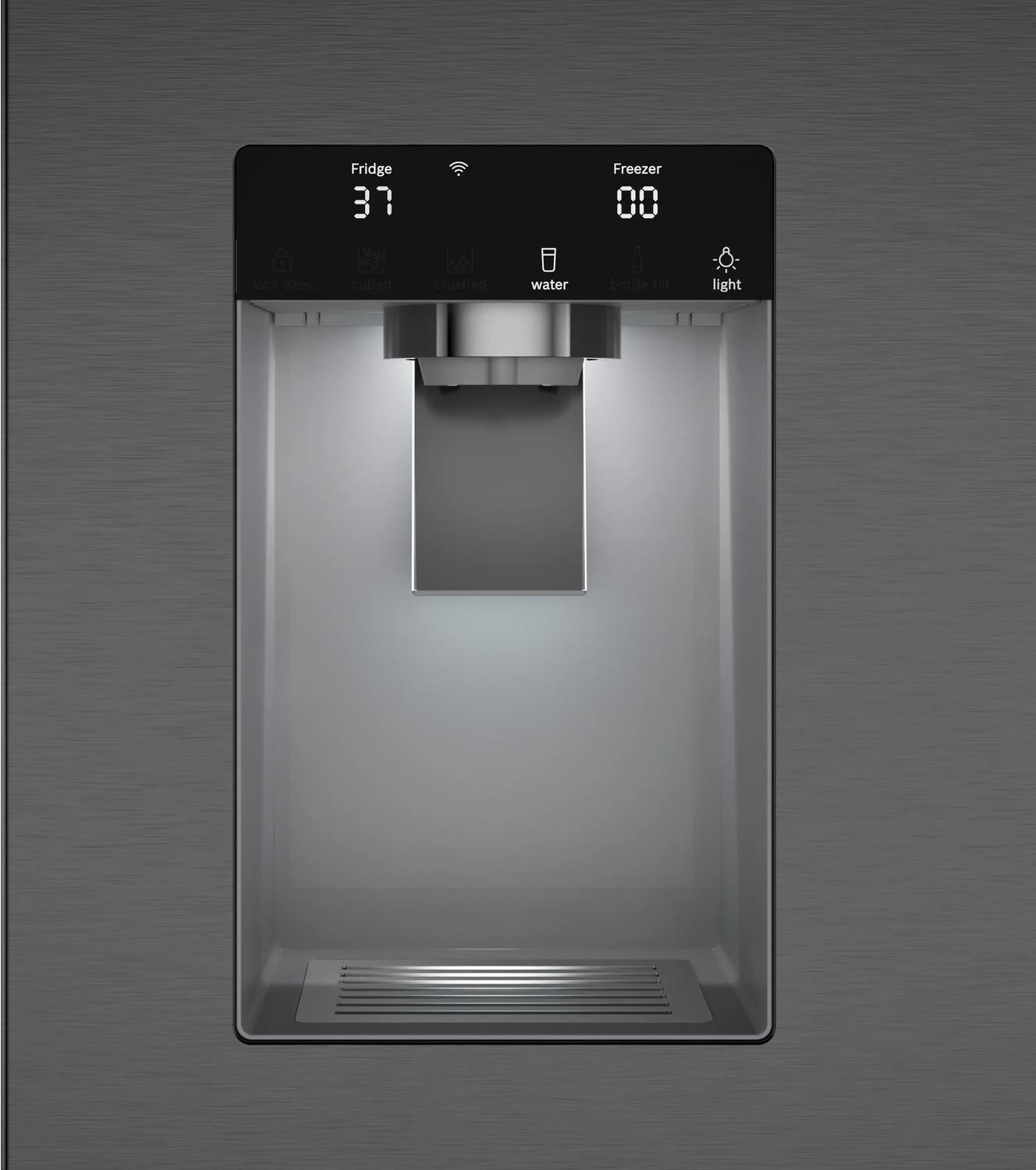 Bosch B36CD52SNB 500 Series 36-Inch French Door Refrigerator with Bottom Freezer - Black Stainless Steel, No Frost Technology - Perfect for Modern Kitchens and Large Families