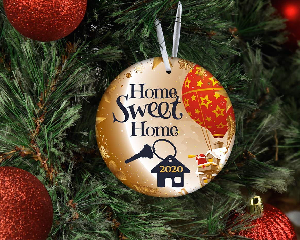 2020 Established New Home Ornament - Housewarming Gift, Christmas Tree Decor with Santa Claus for First Christmas in New Home, Holiday Home Decoration - Perfect for New Home Celebrations & Christmas Decorating