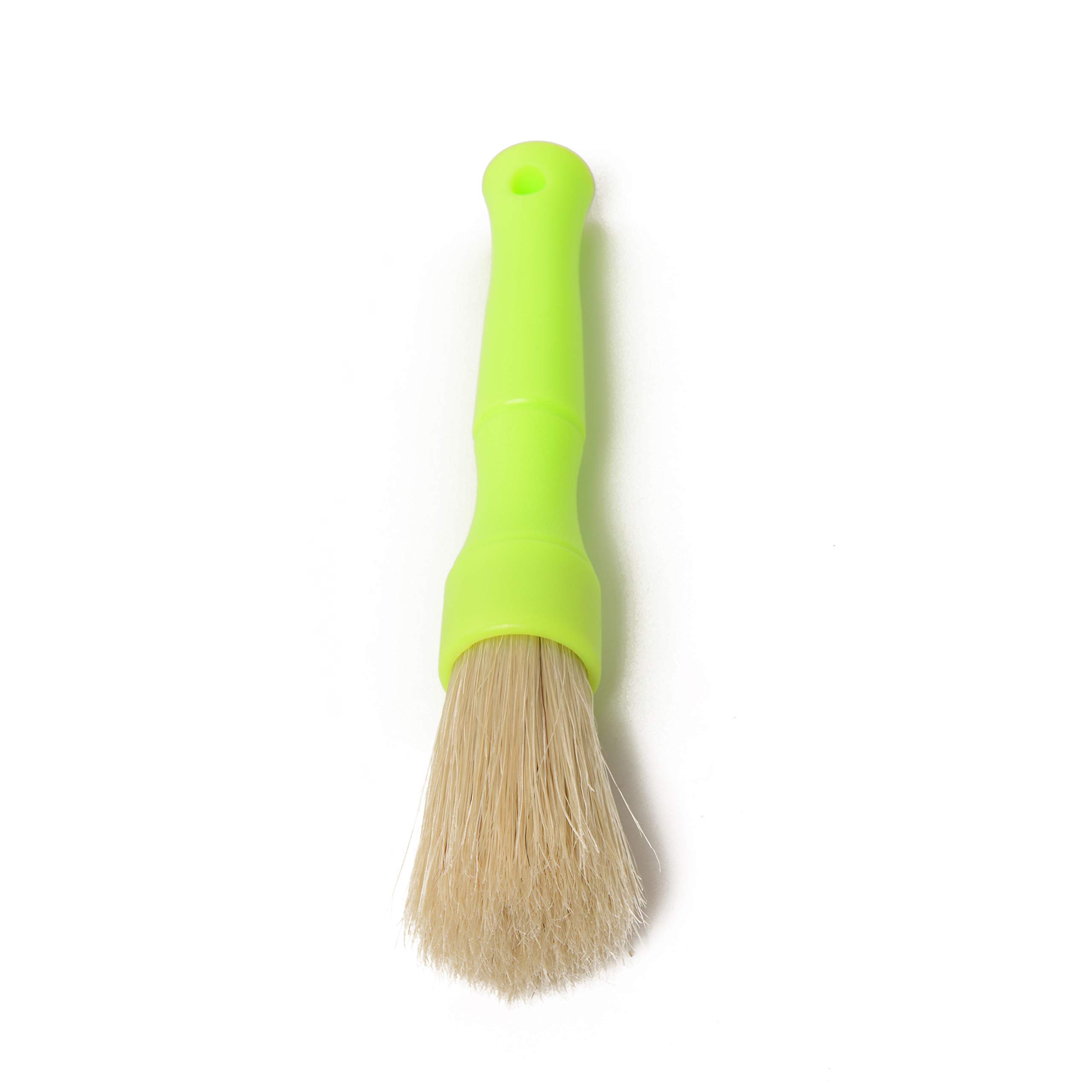 Boar Hair Bristle Scrubbing Brushes for Car Detailing - Small Size for Interior & Exterior Cleaning | Perfect for Dashboard, Seats, Tires & More