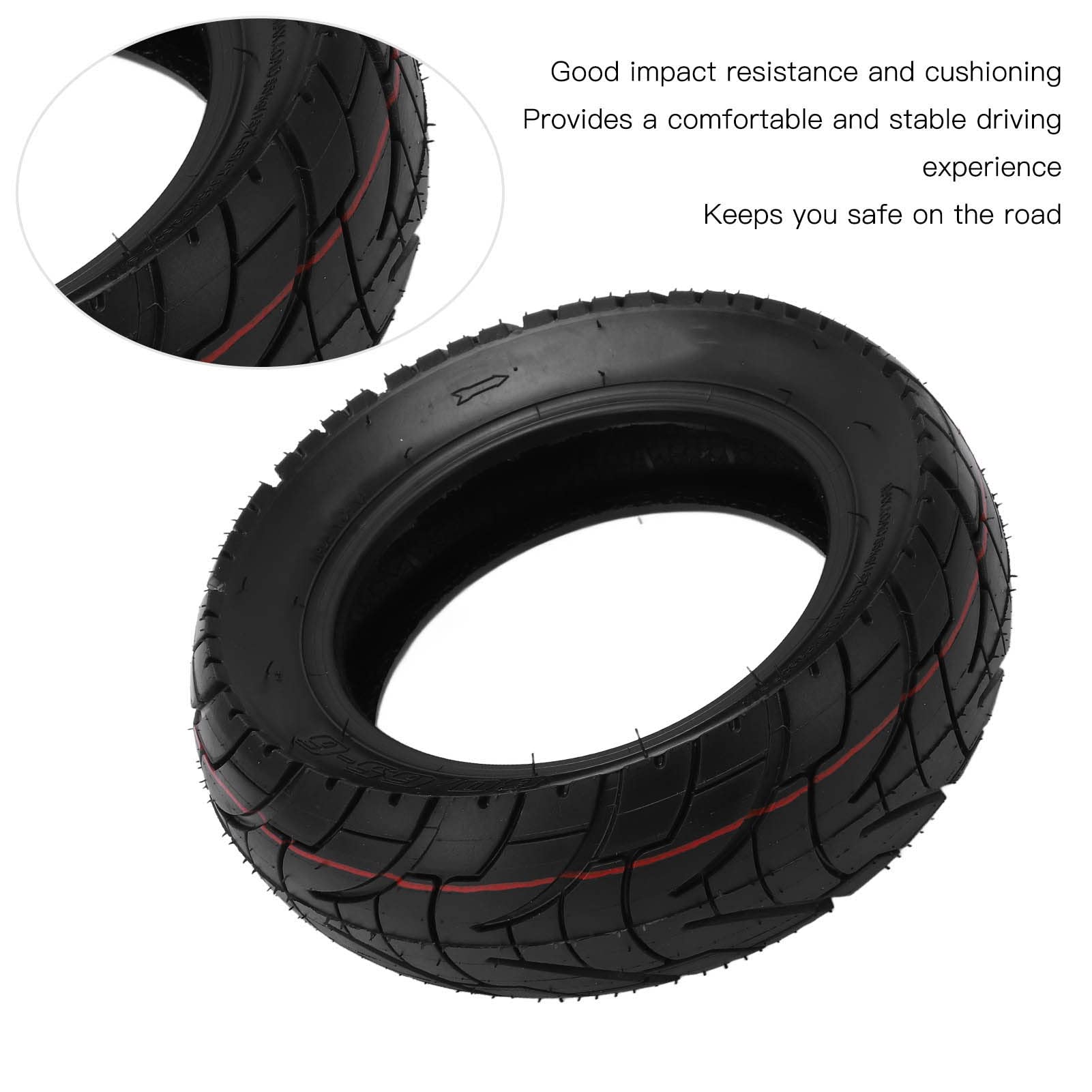 SUNGOOYUE 80/65-6 Rubber Electric Scooter Tire - Solid Front & Rear Replacement Wheels for Electric Scooters - Perfect for Commuting, Urban Travel & Last-Mile Transportation