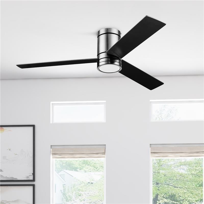 52 Inch Espy Ceiling Fan with Remote Control in Gun Metal Finish - Perfect for Living Room, Bedroom, and Office Cooling
