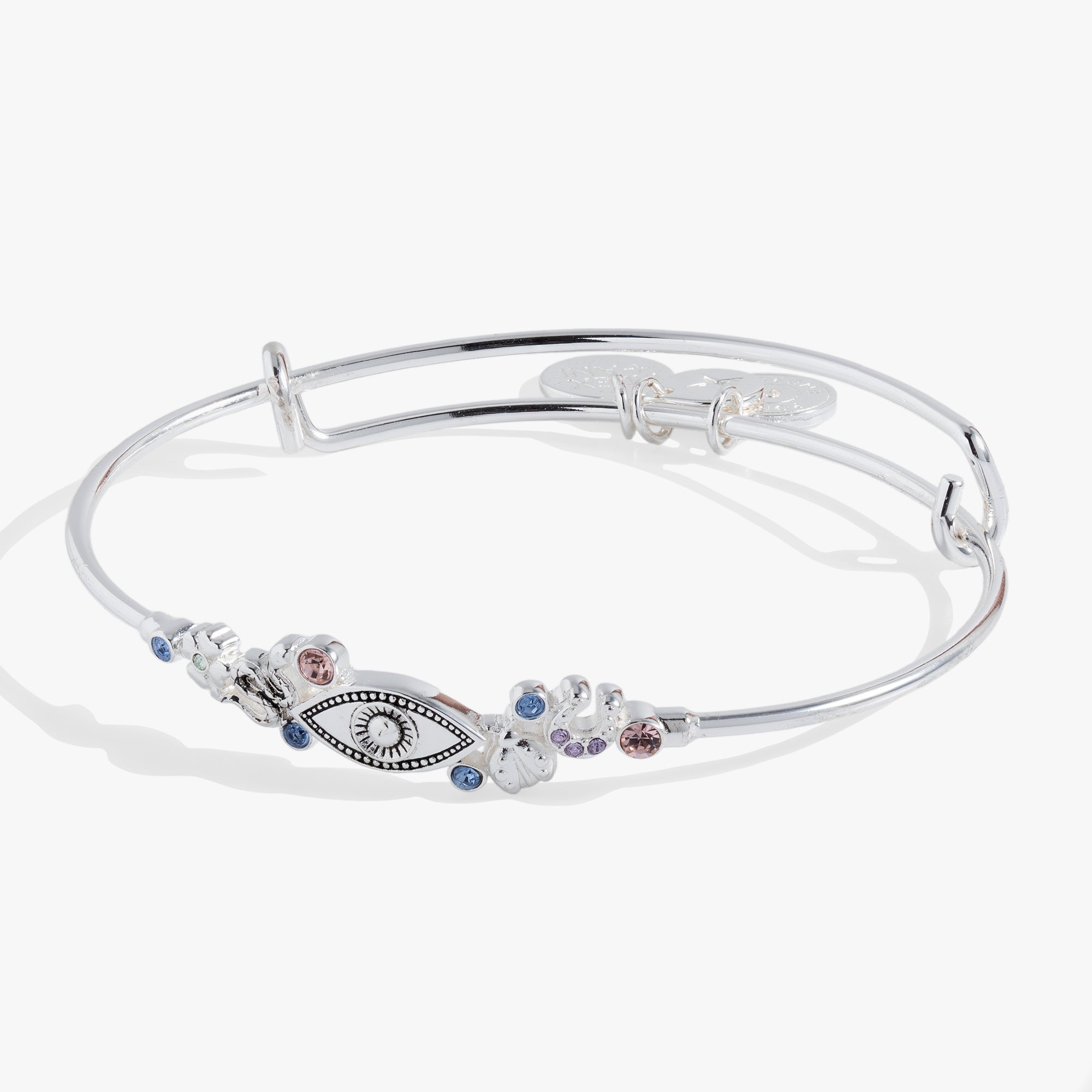 Evil Eye Inline Bangle Bracelet - Protection Jewelry for Women | Perfect for Everyday Wear, Gifts & Spiritual Healing
