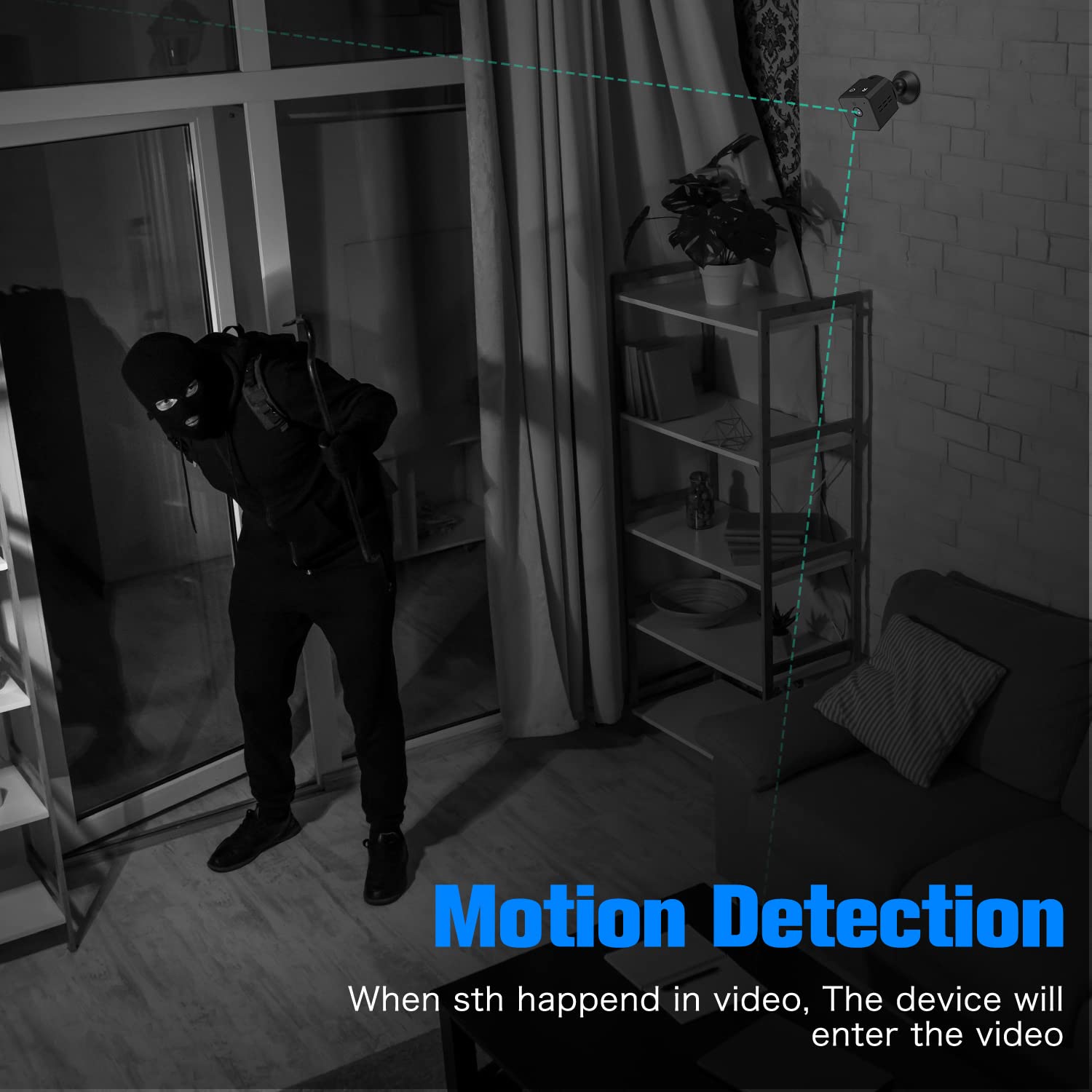 DICPHIL 1080P Mini Hidden Camera - Wireless Spy Camera with Night Vision & Motion Detection | Portable Surveillance Camera for Home Security, Business Monitoring, Baby Care & Nanny Cam
