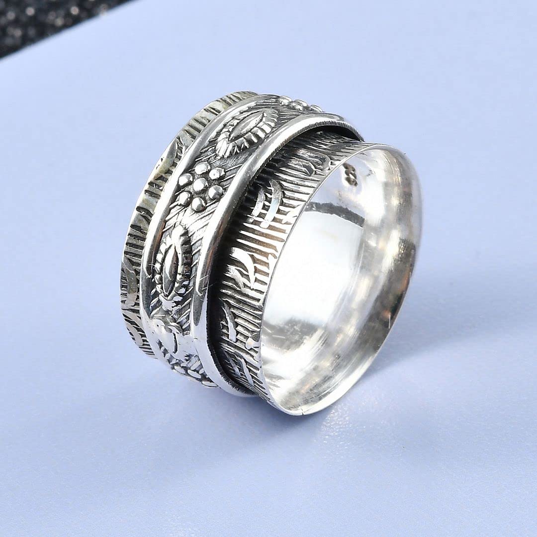 925 Sterling Silver Mom Spinner Ring for Women - Elegant Jewelry Gift for Mother's Day, Birthday & Anniversary | Perfect for Everyday Wear, Special Occasions & Thoughtful Gifting