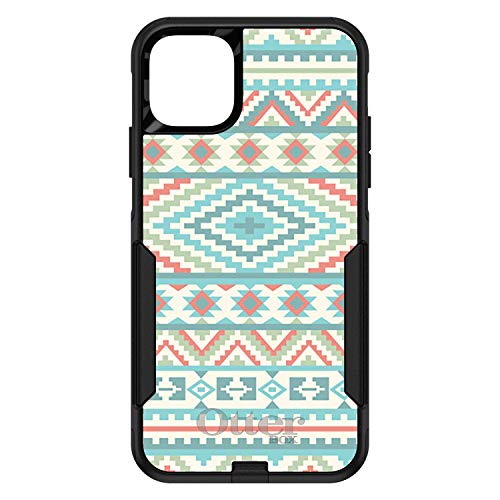 Blue Orange White Tribal Print On Black Case