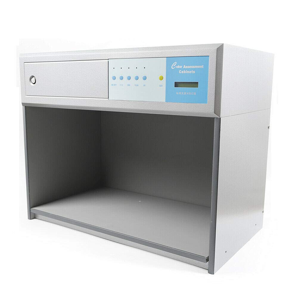 Professional 4-Light Color Matching Cabinet for Fabric Assessment - 110V Light Source for Accurate Color Matching | Perfect for Textile, Printing & Design Studios