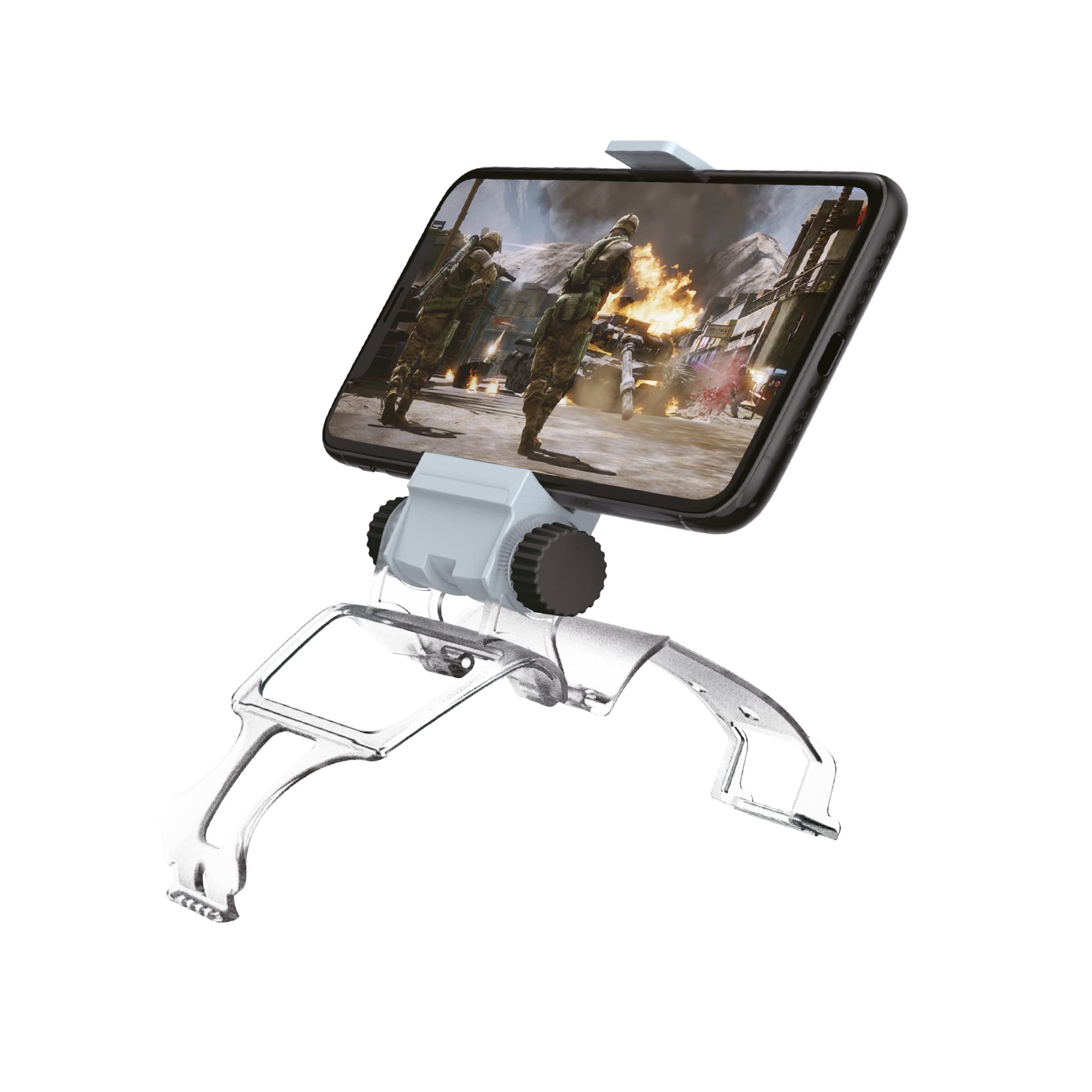 DR1TECH GameGrip5+ Phone Controller Grip for PS5 Dualsense - Universal Smartphone Clip Compatible with iPhone & Android Devices (Controller Not Included) - Perfect for Mobile Gaming, Streaming & Cloud Gaming Sessions