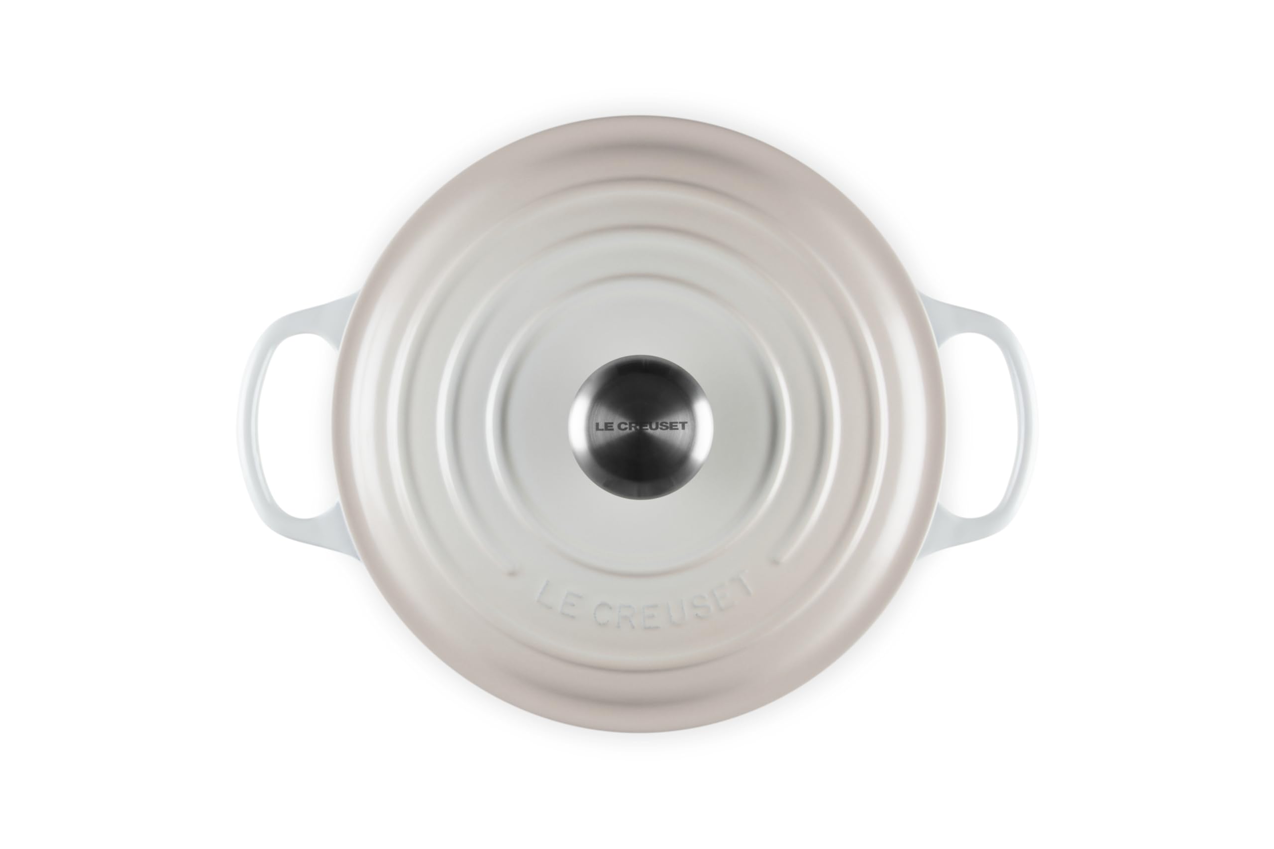 Le Creuset Signature Enameled Cast Iron Dutch Oven 4.5 Quart - Round Oven with Lid, Meringue Color - Perfect for Braising, Baking, Soups & Slow Cooking