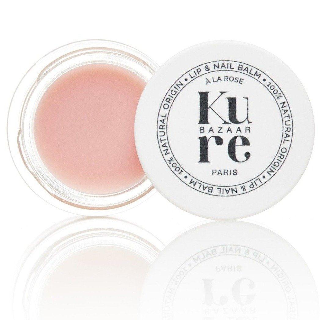 Organic Rose Lip & Nail Balm - Hydrating Moisturizer for Dry Lips & Cuticles - Perfect for Daily Care, Travel & Gifts