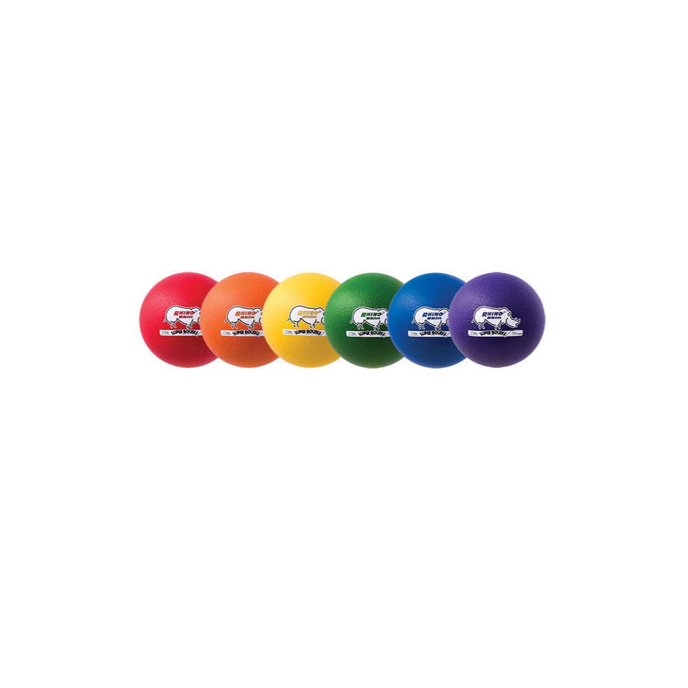 Champion Sports Rhino Skin Super High Bounce Playground Balls - Durable Rubber Balls for Kids Outdoor Games, Gym Class & School Recess Activities