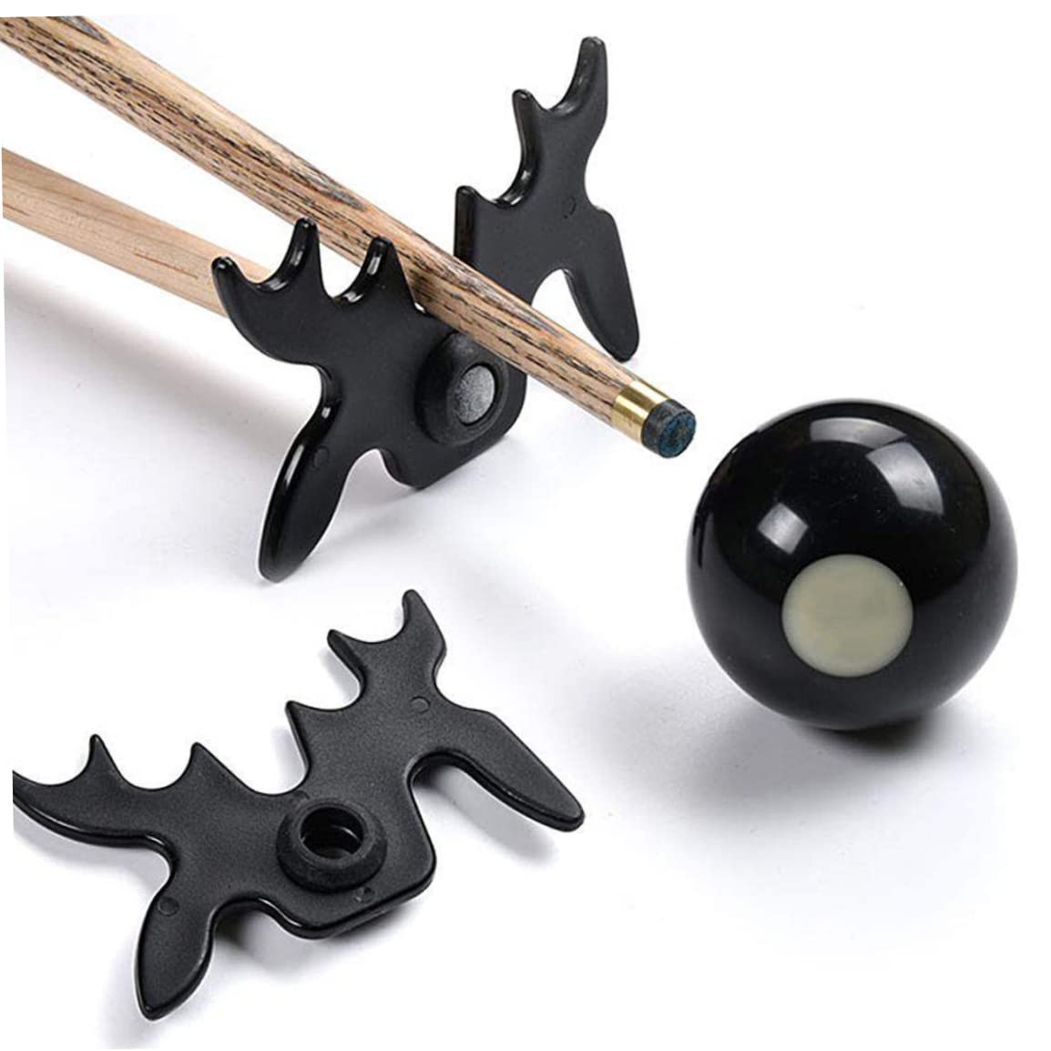 Premium Plastic Slip-On Billiard Pool Cue Stick Holder - Portable Black Head Protector for Easy Storage & Transport | Perfect for Home, Bars & Pool Halls