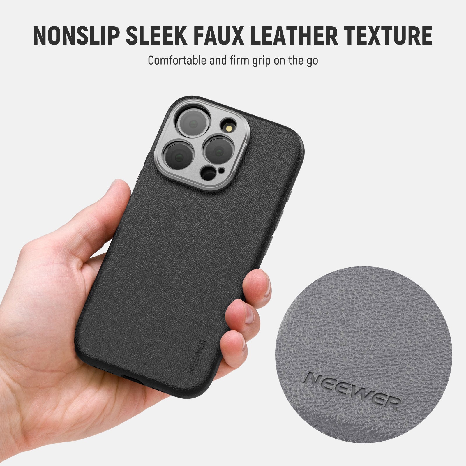 NEEWER PA053/PA054 Protective Case for iPhone 15 Pro & Pro Max with 17mm/67mm Lens Adapters - Perfect for Photography, Videography & Mobile Content Creation