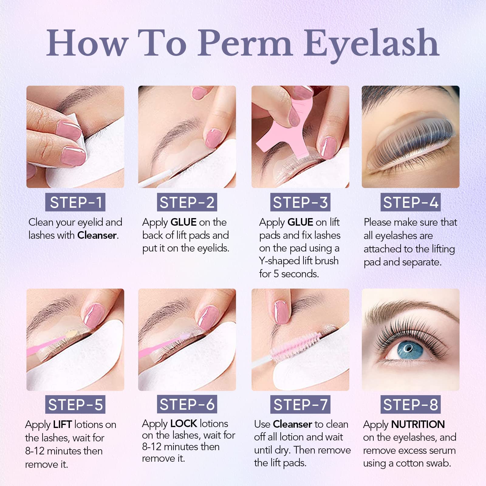 Professional Libeauty 2-in-1 Eyelash Lift & Brow Lamination Kit | Updated Lash Perm Lotion with Quick Curling Effect | Home & Salon Use | DIY Eyelash Perming System for Natural Volume & Perfect Brows | Perfect for Bridal Makeup, Special Occasions & Daily Beauty Routine