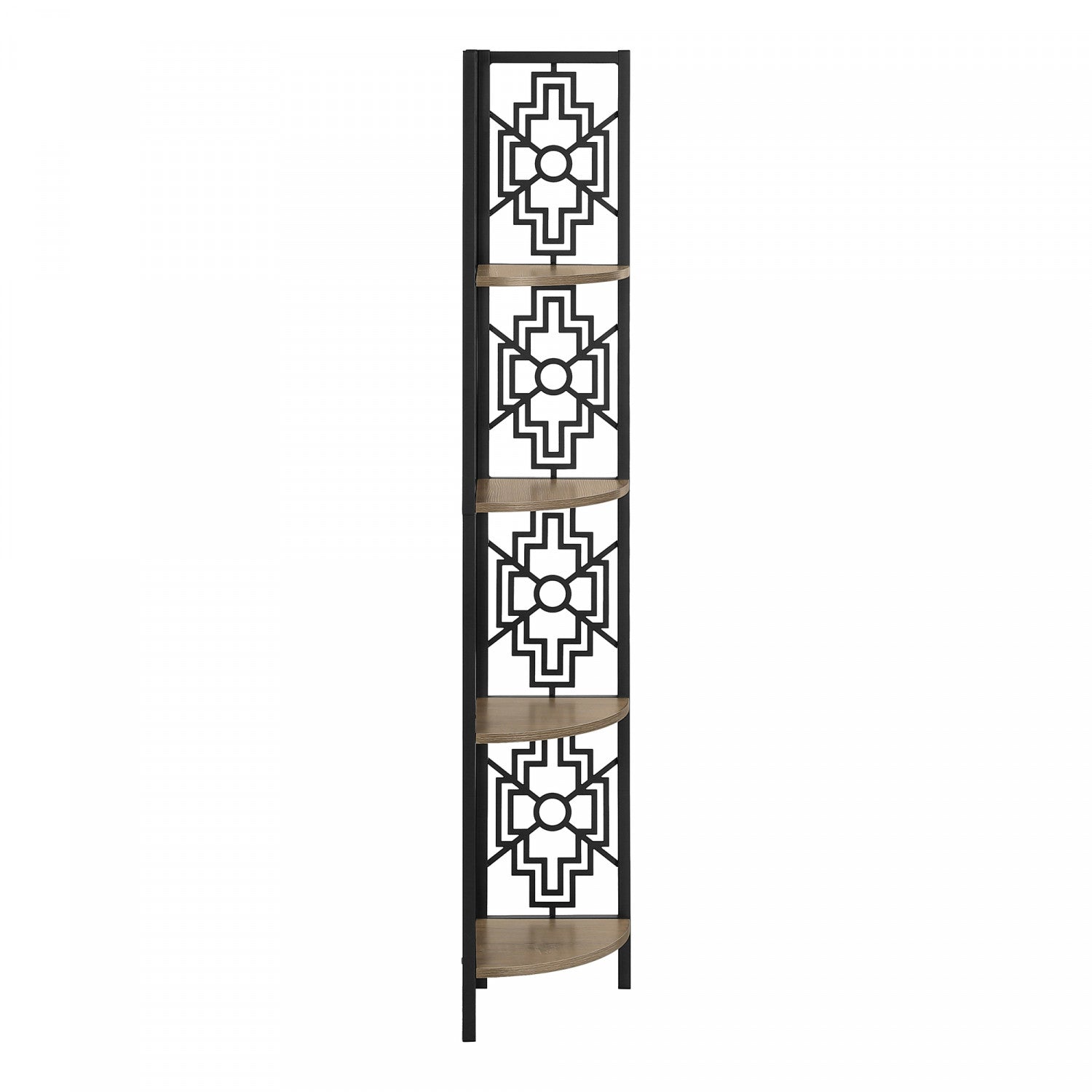 Tindra Bookcase Light Brown - Modern Wooden Bookshelf for Home Office & Living Room Storage