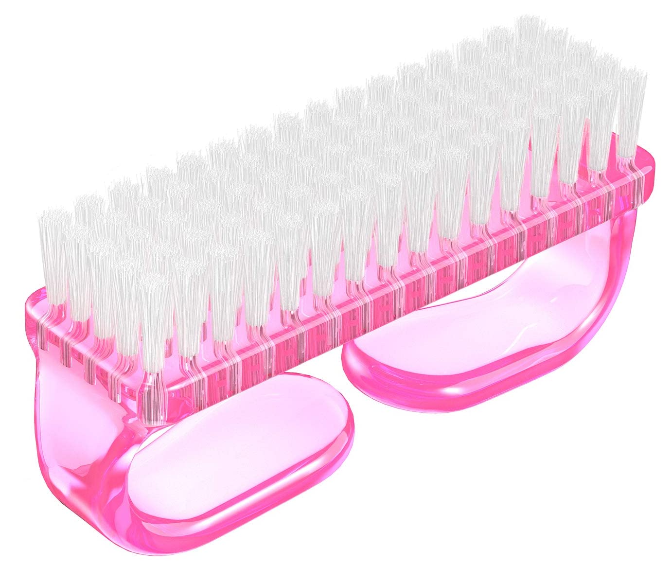 Multicolor Nail Brush for Hands & Feet - Durable Handle Grip Nail Scrubber, Toe Cleaner & Pedicure Tool - Perfect for Home Manicure, Salon Care & Travel Hygiene (1-Pack)
