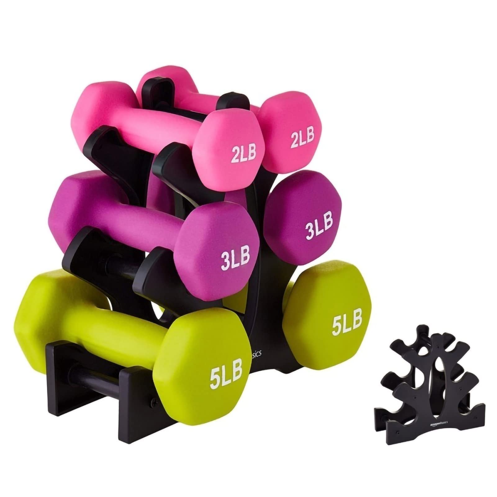 3-Tier Heavy Duty Dumbbell Rack Stand for Home Gym - Compact Triangular Weight Storage Organizer for Women & Kids - Perfect for Garage, Basement, and Home Workout Spaces
