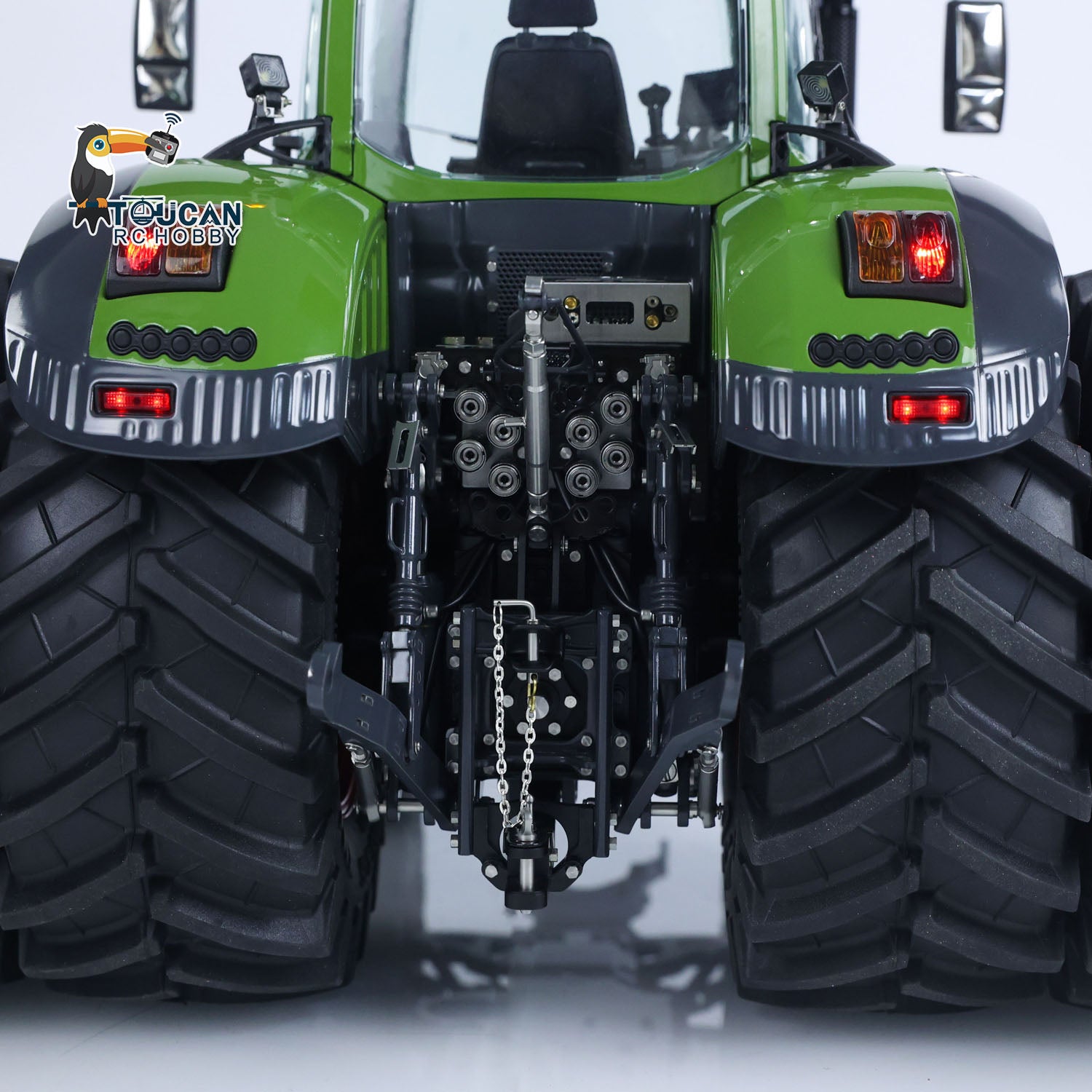 LESU AOUE 1050 1/14 Scale 4x4 RC Tractor Truck with Metal Body, Hydraulic System, Double Wheels, Smoke & Sound Effects - Remote Control Farm Vehicle for Kids & Adults - Perfect for Agricultural Play, Farm Simulation & RC Hobby Enthusiasts