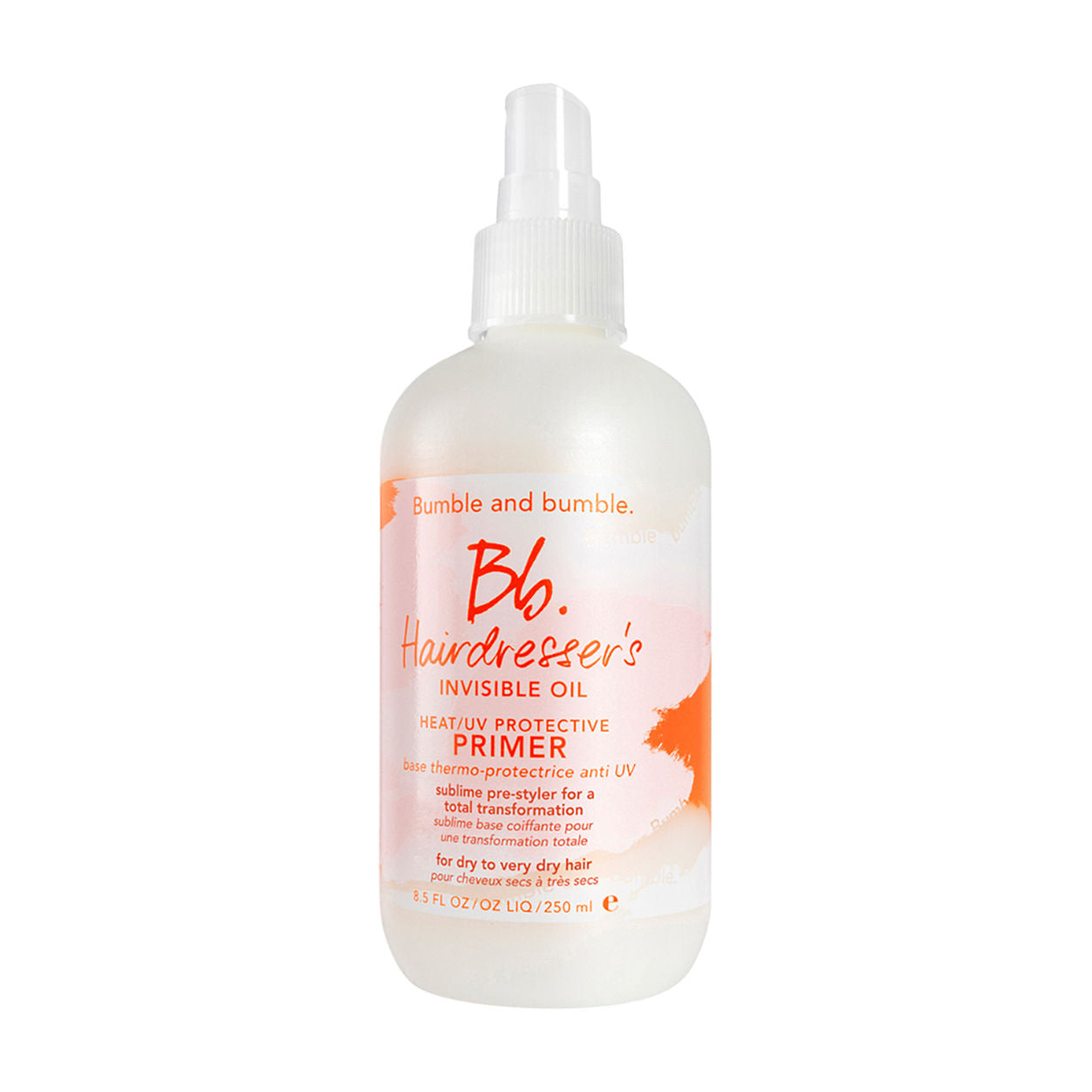 Professional Hair Styling Invisible Heat Protectant Primer with UV Shield - Salon-Quality Thermal Protection for Blowouts, Straightening & Styling