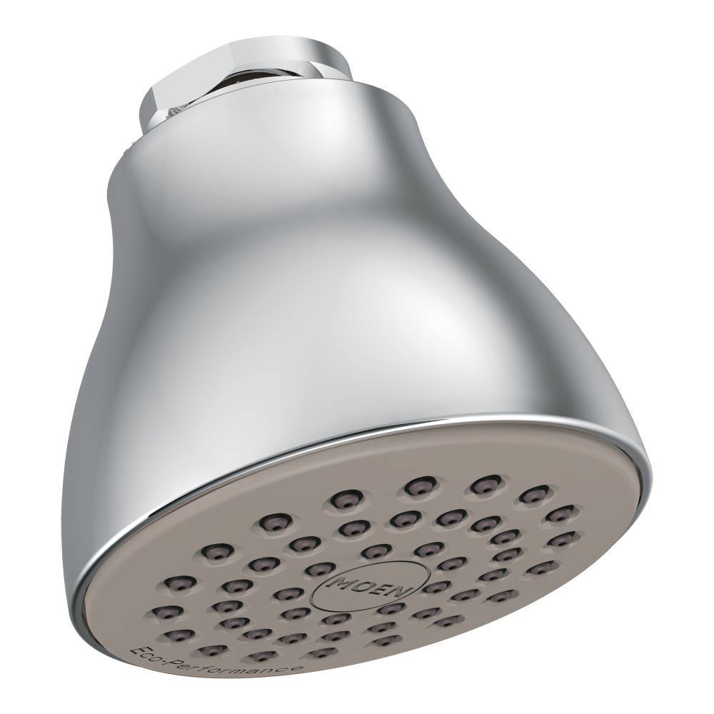 Moen 6300EP15 Eco Performance Shower Head - 1 Function Chrome Finish for Water Saving & Relaxing Shower Experience | Perfect for Bathroom, Spa, and Eco-Friendly Homes