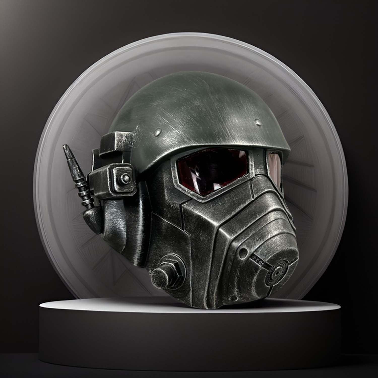 Doomguy Eternal Helmet - Veteran Ranger Deluxe Resin Cosplay Mask for Halloween Costume | Fallout Inspired Gaming Accessory | Perfect for Cosplay, Conventions & Collectors
