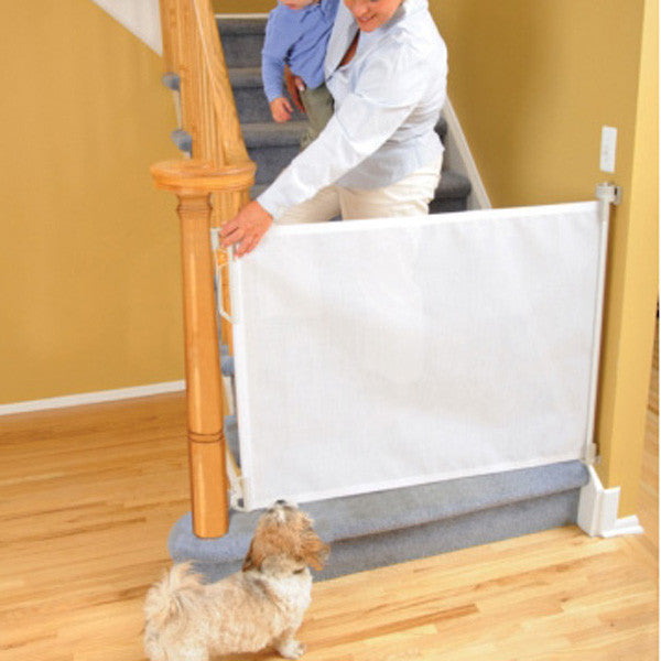 Adjustable Retractable Baby & Pet Safety Gate for Doorways, Stairs - Extra Wide, Easy Install, Child Proof Barrier for Home, Dogs, Cats - Perfect for Hallways, Living Rooms, Nurseries