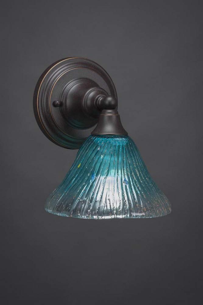 Toltec Lighting 1 Light Wall Sconce in Dark Granite - Modern Outdoor Wall Light Fixture for Porch, Patio & Garden (40-DG-458)