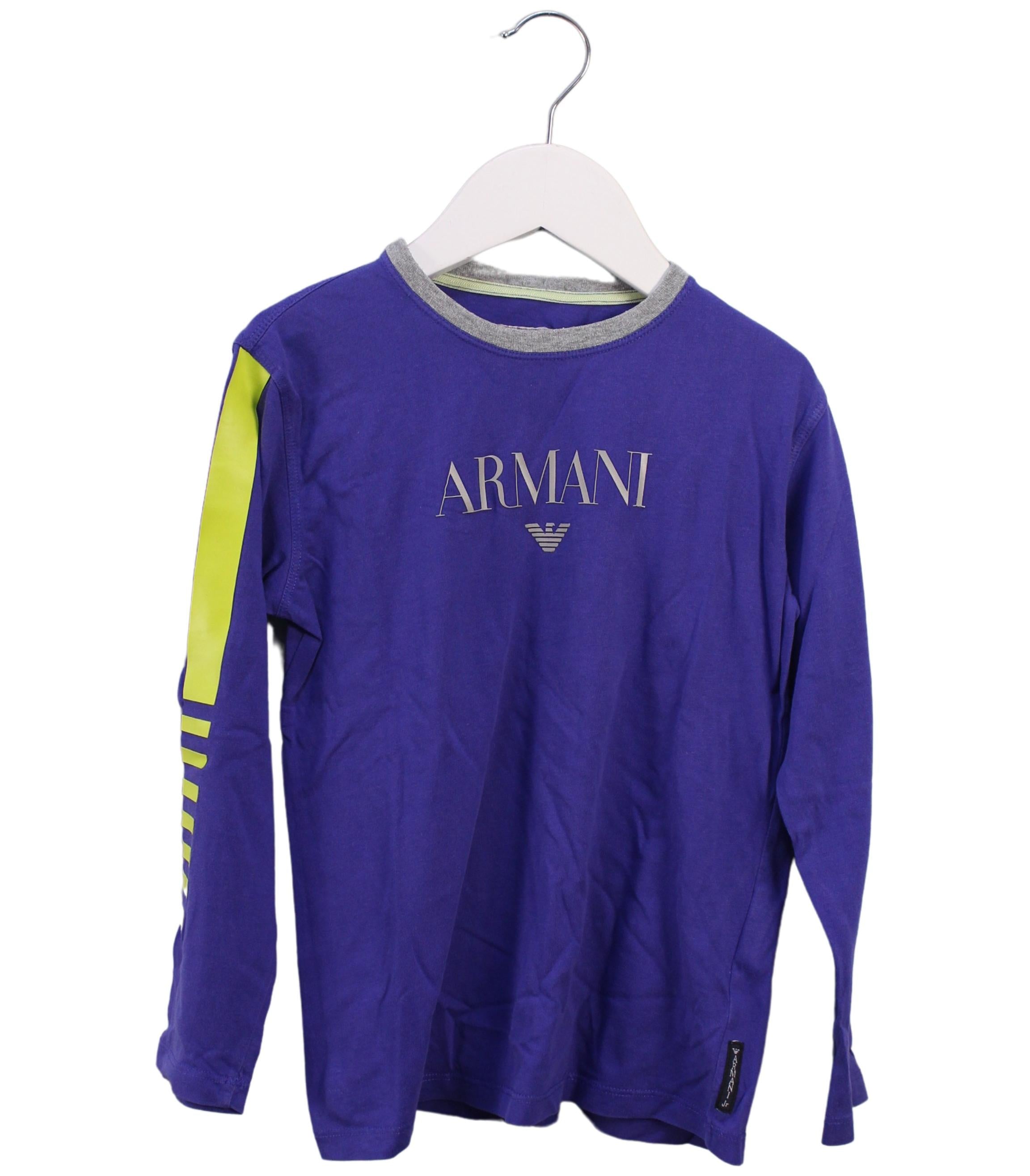 Armani Long Sleeve Top for Girls 6T (118cm) - Elegant Cotton Blouse for School, Parties & Special Occasions