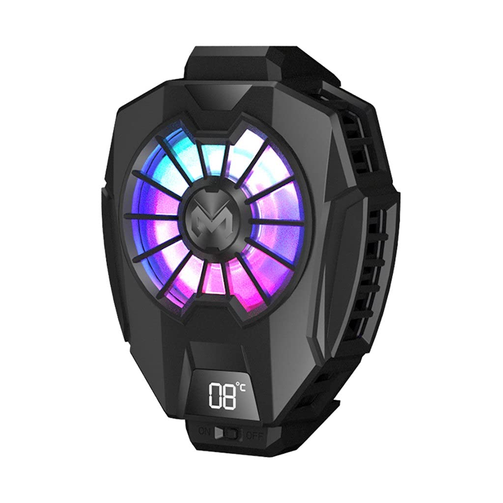 XJJZS Phone Cooling Fan Case - Portable Mobile Phone Radiator & Cooler with Cold Wind Handle for Gaming, Streaming & Overheating Protection