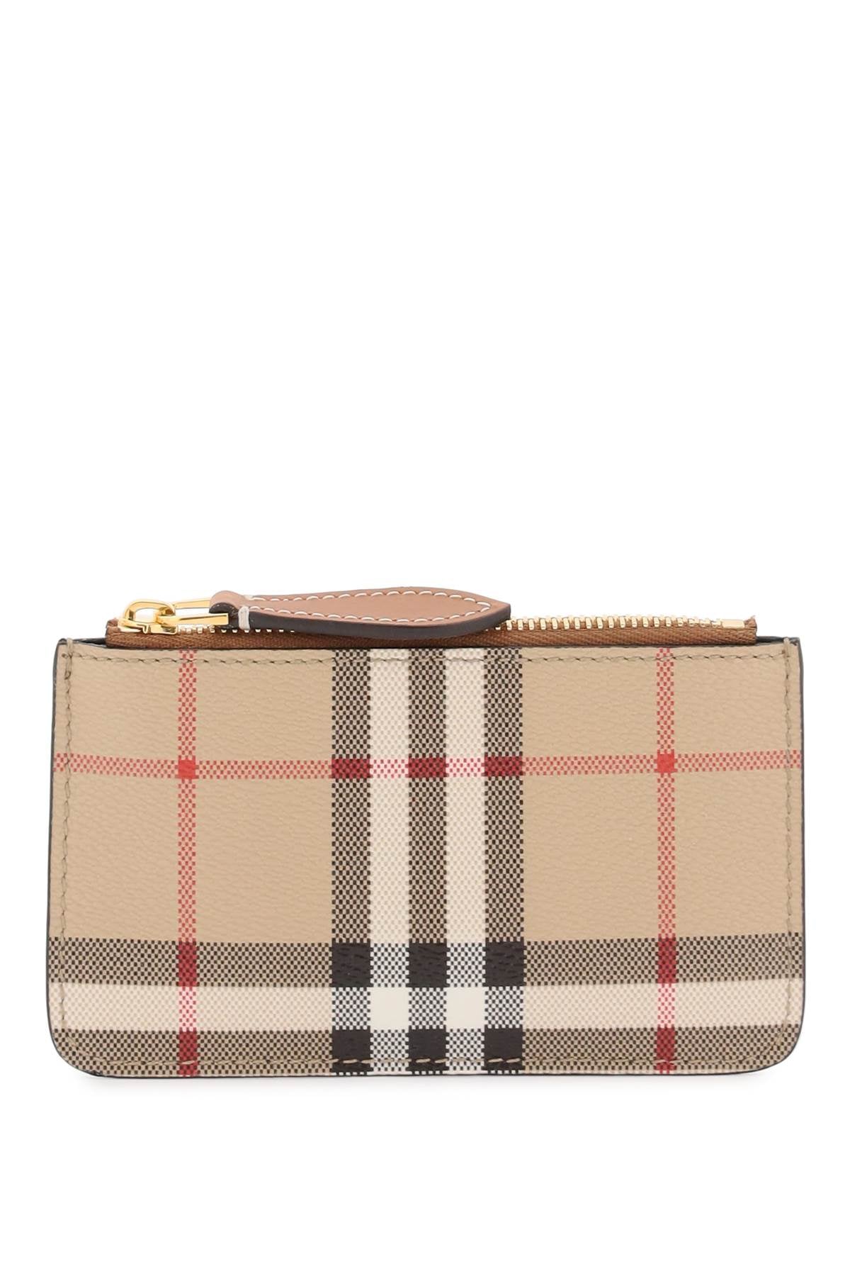 Burberry Check Coin Purse with Strap - Stylish & Compact Wallet for Women & Men | Perfect for Travel, Shopping & Everyday Use