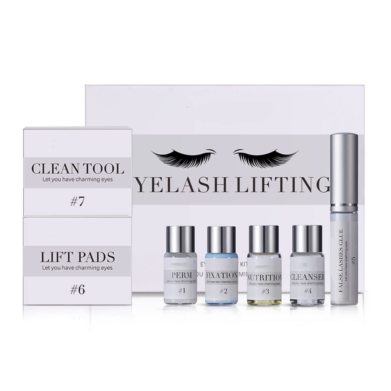 Professional Eyelash Perm Kit - Long Lasting Lash Lift & Curling Set with Mild Formula | DIY Salon-Quality Eyelashes at Home | Perfect for Weddings, Parties & Special Occasions