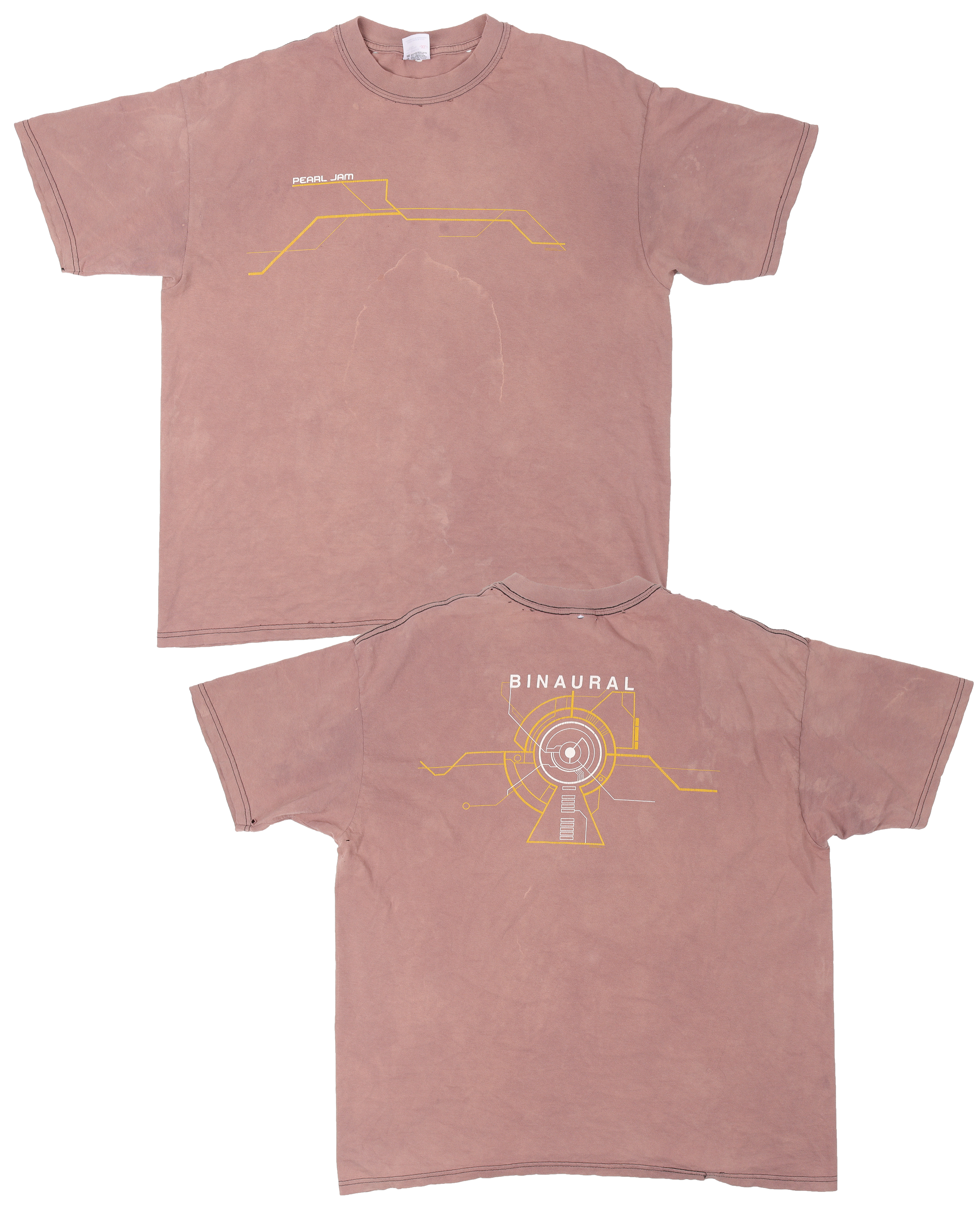 Vintage 1990s Pearl Jam 'Binaural' Tour Band T-Shirt - Retro Grunge Music Tee for Concerts & Casual Wear