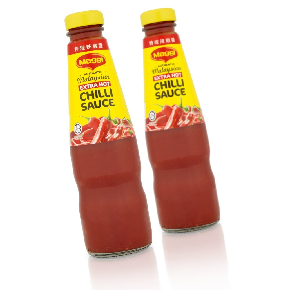 Maggi Chilli Sauce Extra Hot 320g (Pack of 6) - Spicy Chili Sauce for Cooking, Dipping & Asian Cuisine - Perfect for Noodles, Stir Fry & BBQ