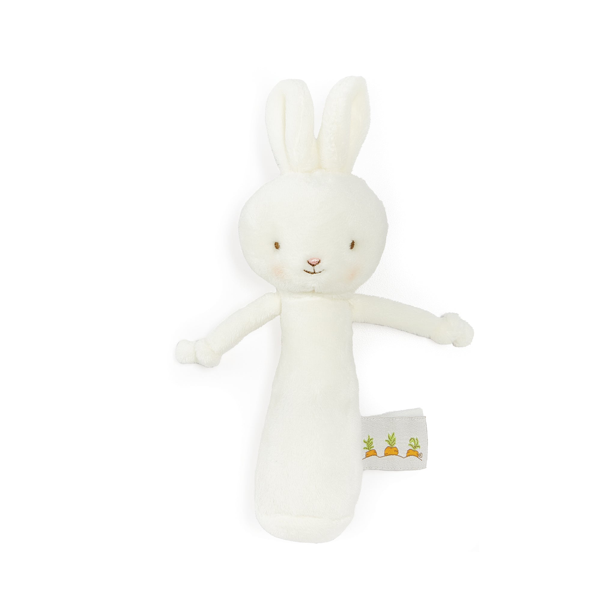 Friendly Chime White Bunny - Adorable Nursery Decor, Baby Shower Gift & Kids Room Accessory for Newborns and Toddlers - Perfect for Cribs, Playrooms and Bedrooms