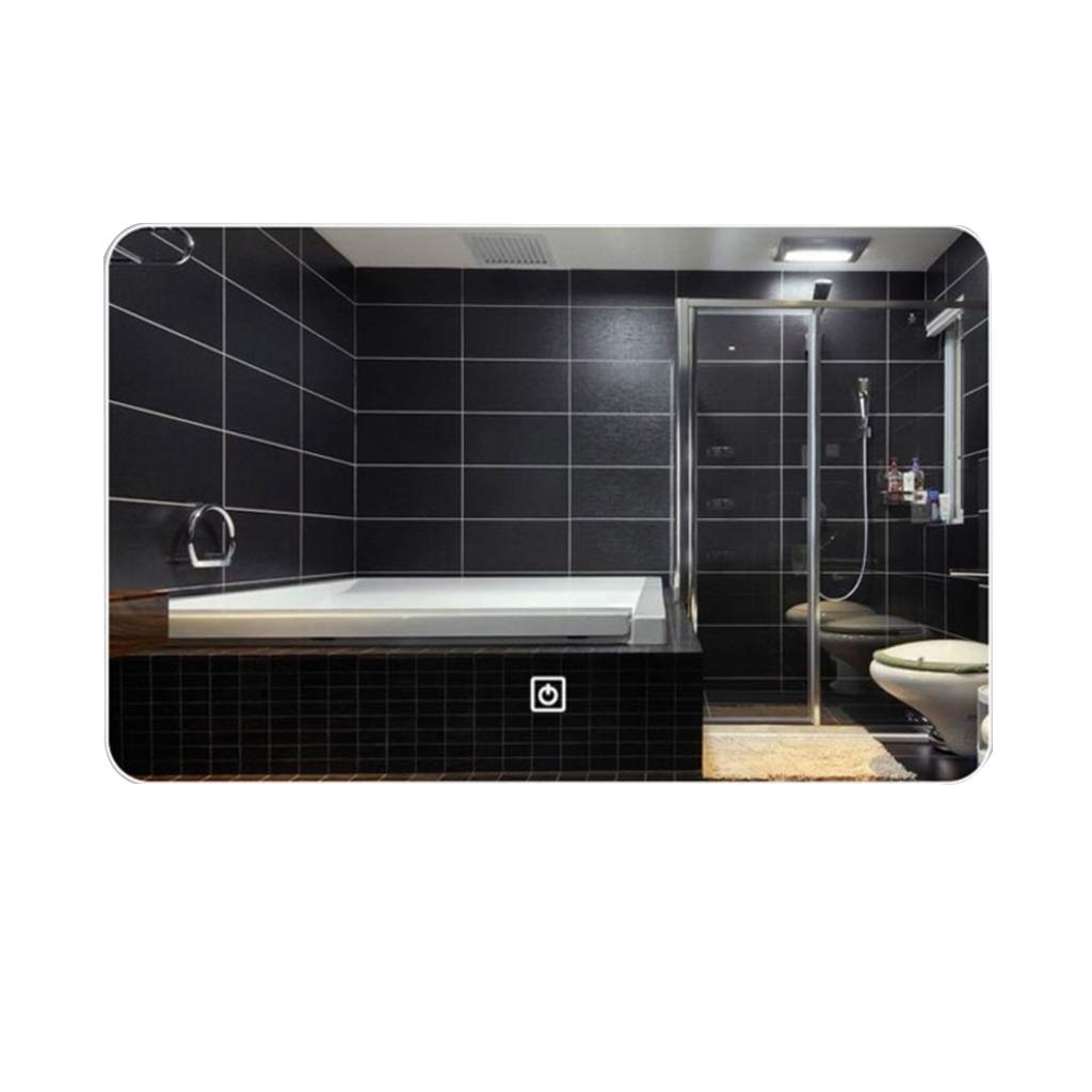 LED Lighted Vanity Mirror with Anti-Fog - Wall Mounted Bathroom Makeup Mirror with Touch Control (Horizontal/Vertical) - Perfect for Dressing, Makeup Application & Home Decor