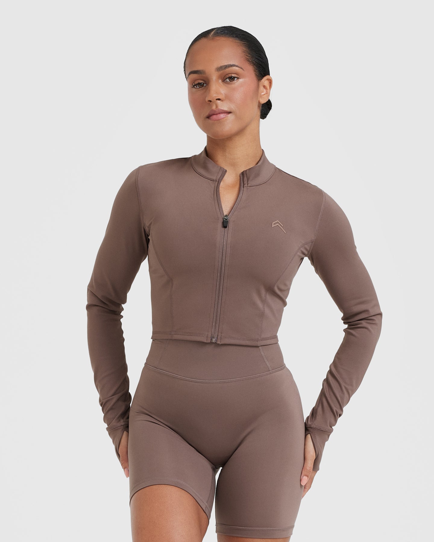 Timeless Crop Jacket for Women - Cool Brown Leather Jacket | Stylish Outerwear for Fall & Winter | Perfect for Casual Outfits, Date Nights & Office Wear