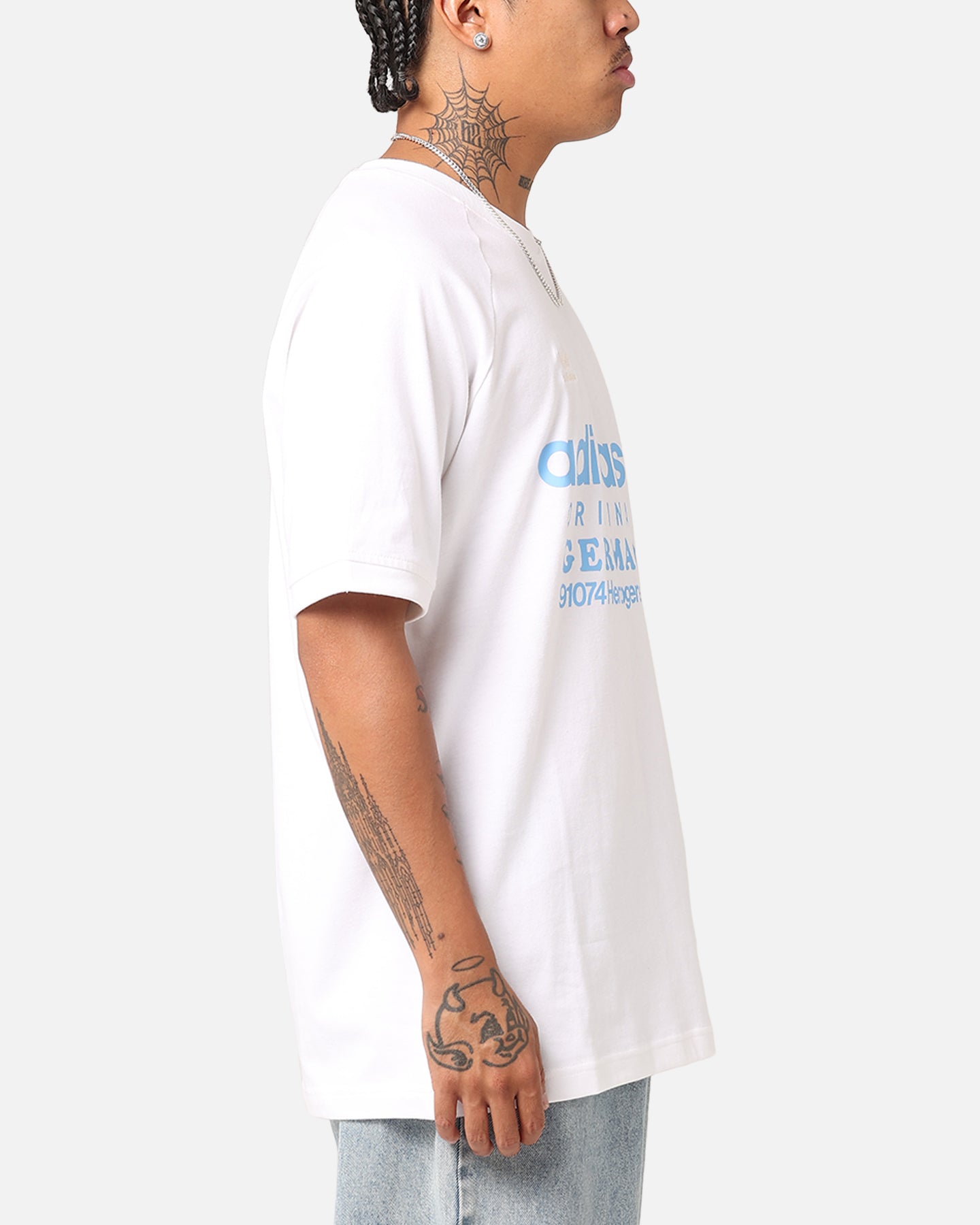 Adidas Retro Graphic T-Shirt for Men - Classic White Cotton Tee with Vintage Logo - Perfect for Casual Wear, Street Style & Everyday Outfits
