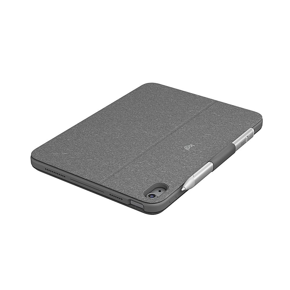 Logitech Combo Touch Detachable Keyboard Case for iPad 10th Generation (2022) - Oxford Grey (Renewed) | Slim Protective Cover with Trackpad for Work & Study