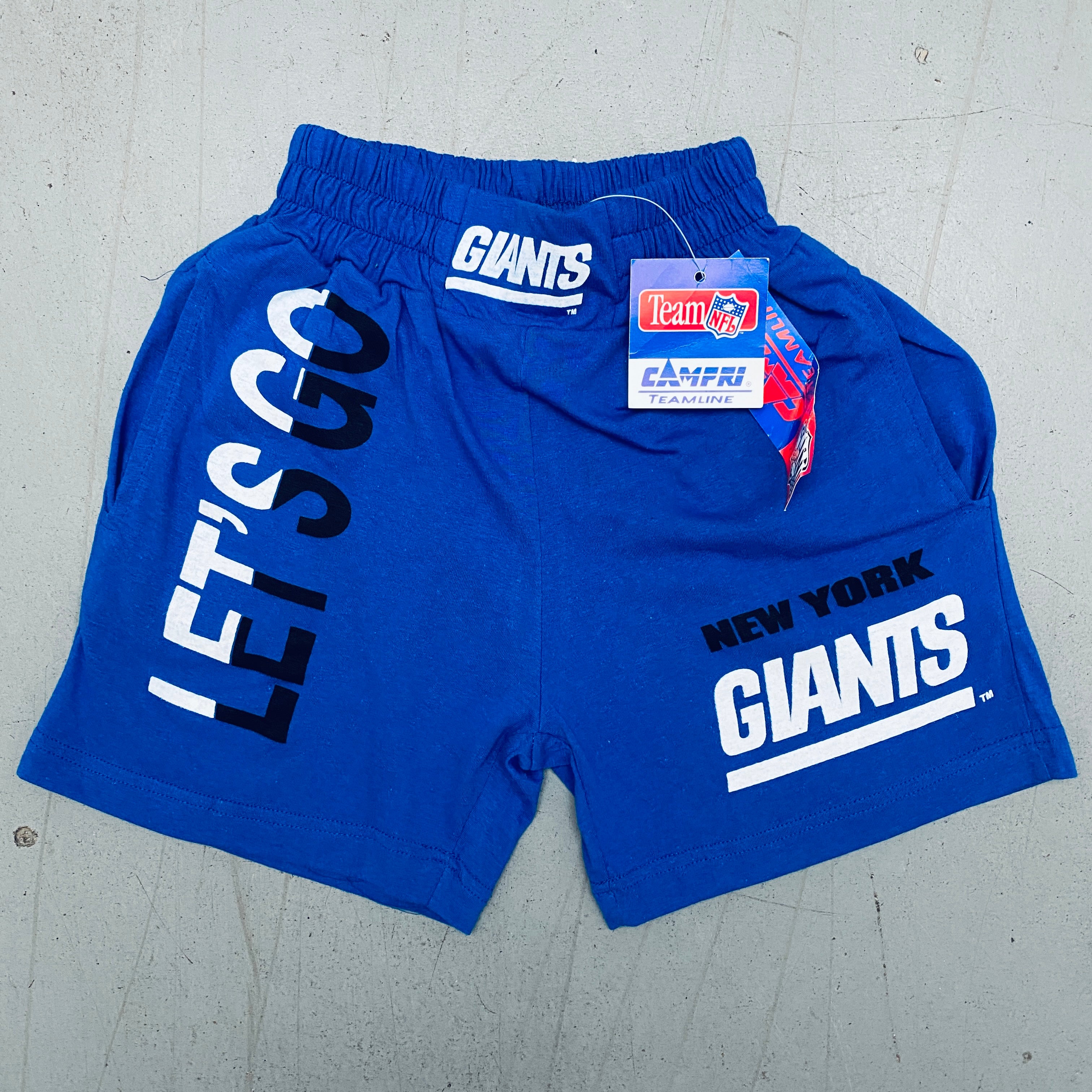 Vintage 1991 New York Giants Deadstock Campri Kids Shorts BNWT – Perfect for Sports Fans, Collectors, and Retro Fashion Enthusiasts