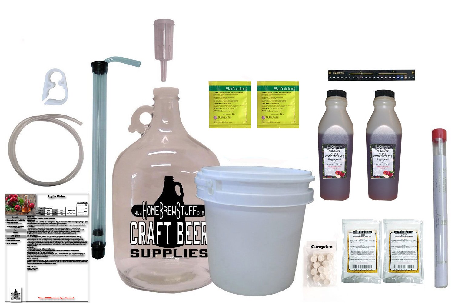 HomeBrewStuff 1 Gallon Nano-Cidery Hard Apple Cider Starter Kit - Make Craft Cider at Home | Perfect for Beginners & Small Batch Brewing